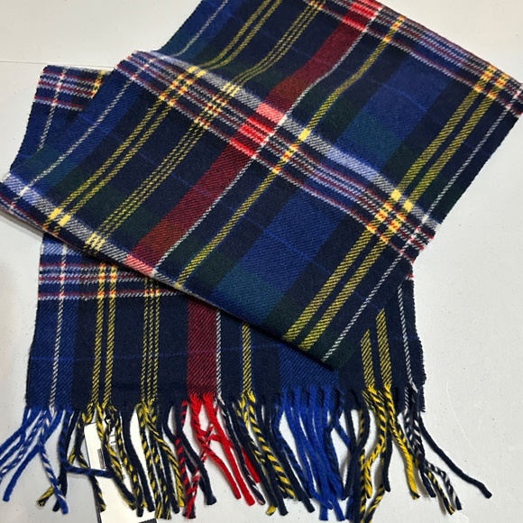 NWT Polo Ralph Lauren 100% Wool Plaid Scarf - Picture 6 of 6